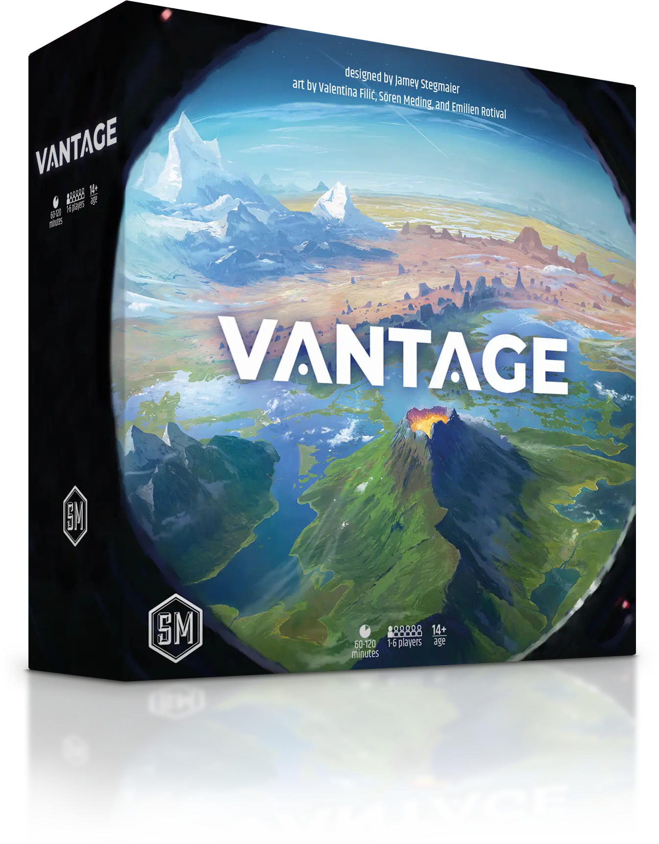 Official Vantage product image from Stonemaier Games used inline for GameGuideDog coverage of the 2025 Golden Geek nominees.