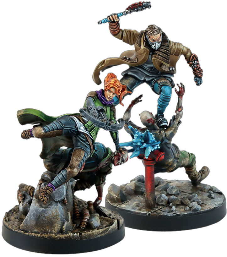 Official Dying Light: The Board Game miniatures image from Glass Cannon Unplugged showing the physical tabletop adaptation.