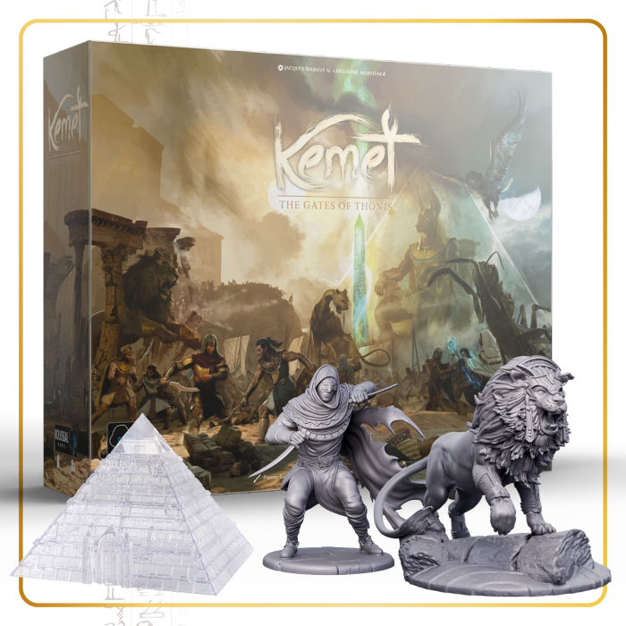 Official Gamefound reward image for Kemet: The Gates of Thonis from Kolossal Games.