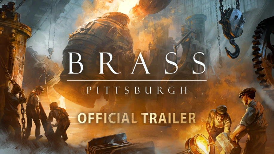 Official Brass: Pittsburgh campaign image from Roxley Games used inline for GameGuideDog coverage of the Gamefound result.