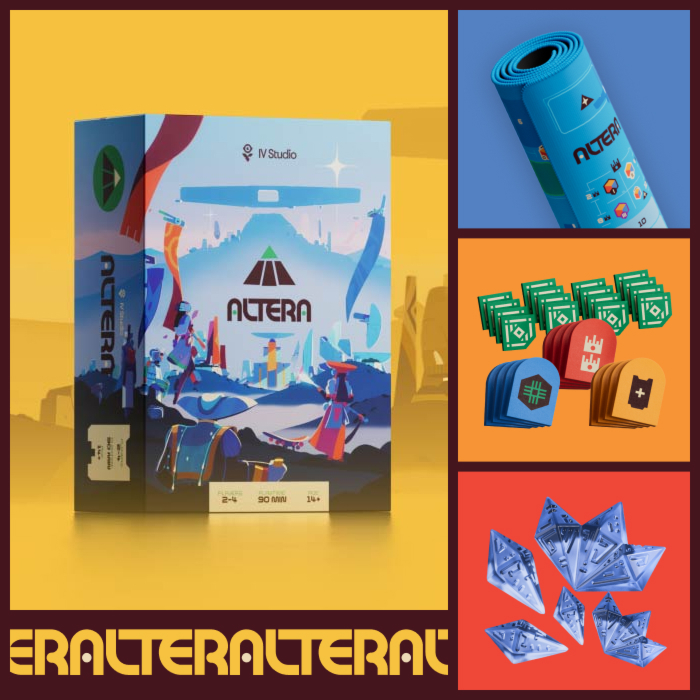 Oficjalny render pudełka i komponentów Altera od IV Studio użyty jako wspierający wizual w materiale GameGuideDog.