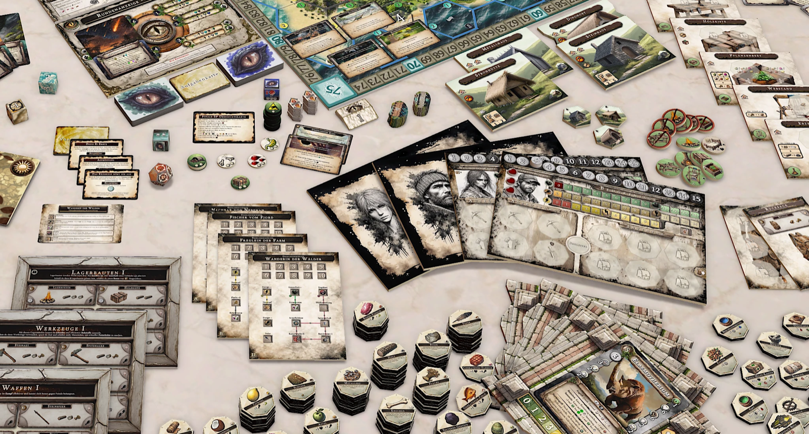 Official Jurassic Crisis campaign showcase artwork from Sperling Spiele, used as campaign material rather than a representation of final manufactured components.