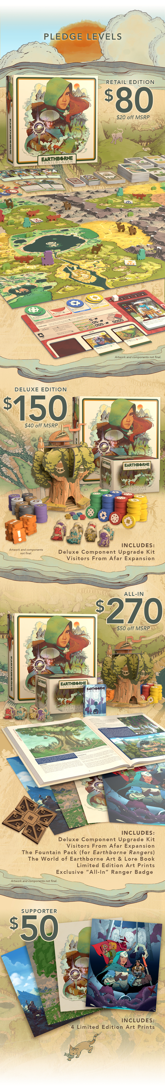 Official Earthborne Trailblazer component and campaign image from Kickstarter used as a second supporting visual in GameGuideDog coverage.