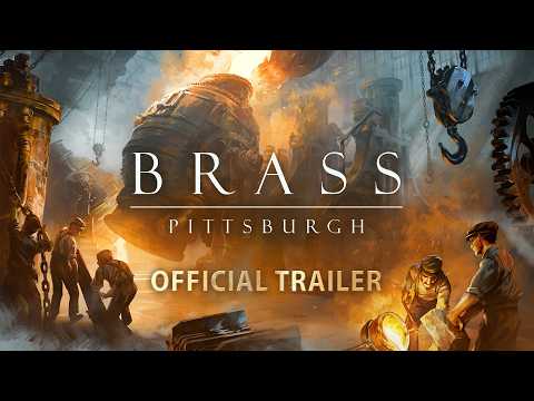 Official Brass: Pittsburgh trailer thumbnail from Roxley Games used inline for GameGuideDog coverage of the Gamefound result.