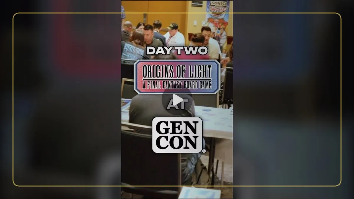 Official KessCo social preview frame for Origins of Light: A Final Fantasy Board Game.