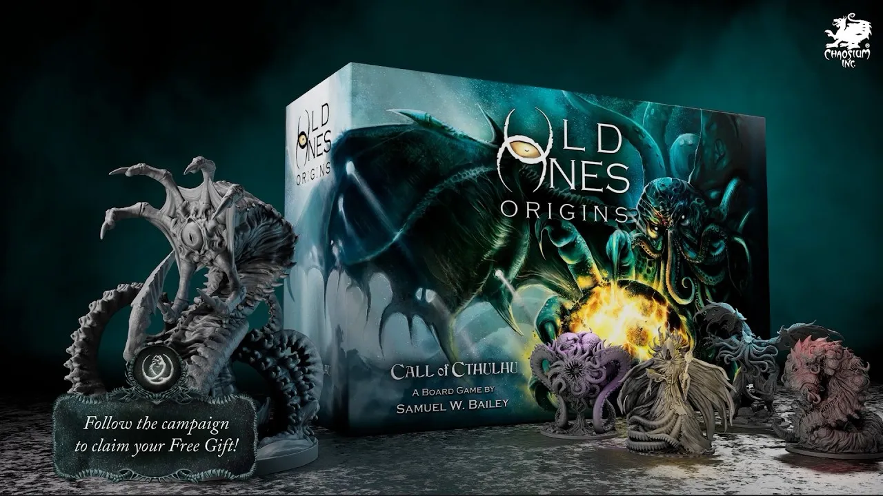 Official Chaosium artwork for Call of Cthulhu: Old Ones Origins, showing a cosmic-horror faction in a dark otherworldly setting.