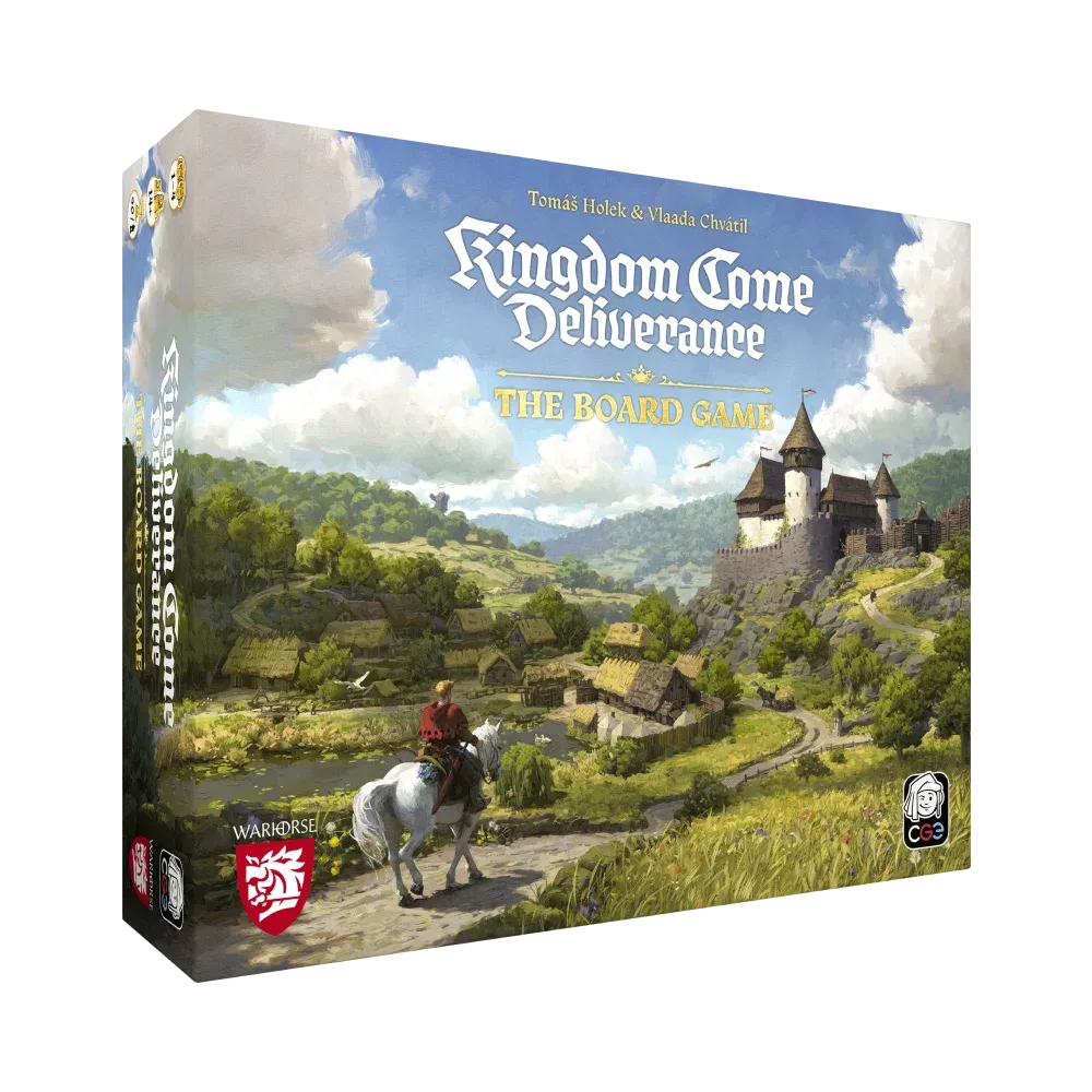 Official Kingdom Come: Deliverance - The Board Game box render from Czech Games Edition.