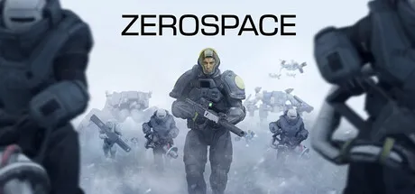 Official ZeroSpace Steam header art showing the sci-fi RTS cast and battlefield framing from the live Early Access store page.
