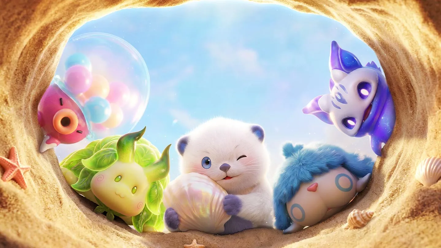 Official Aniimo promotional artwork from the Steam store page showing the game's open-world creature-collecting setup.