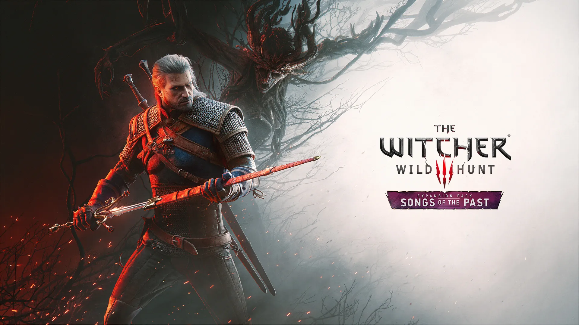 Official key art for The Witcher 3: Wild Hunt - Songs of the Past used by Xbox Wire for the remaster announcement.