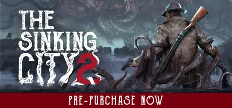 Official The Sinking City 2 Steam header art showing the flooded Arkham key art used for the game store page.