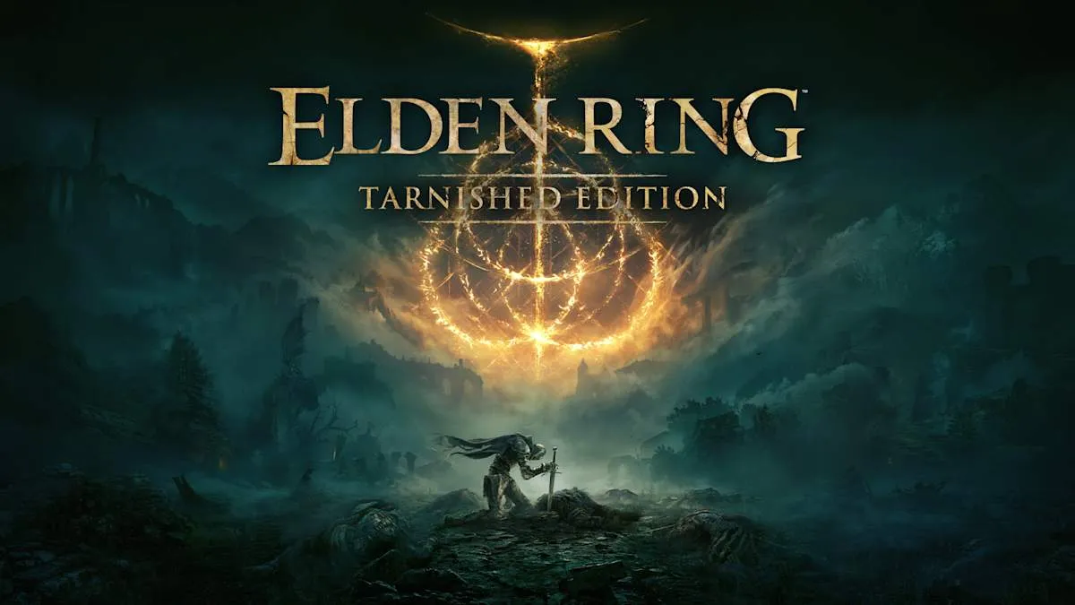 Official Nintendo key art for Elden Ring Tarnished Edition on Nintendo Switch 2.