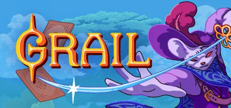 Official Grail Steam header art showing the fantasy deckbuilder autobattler's animal cast.