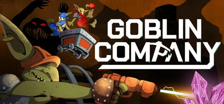 Official Goblin Company Steam header art showing goblin miners in a dangerous underground cavern.
