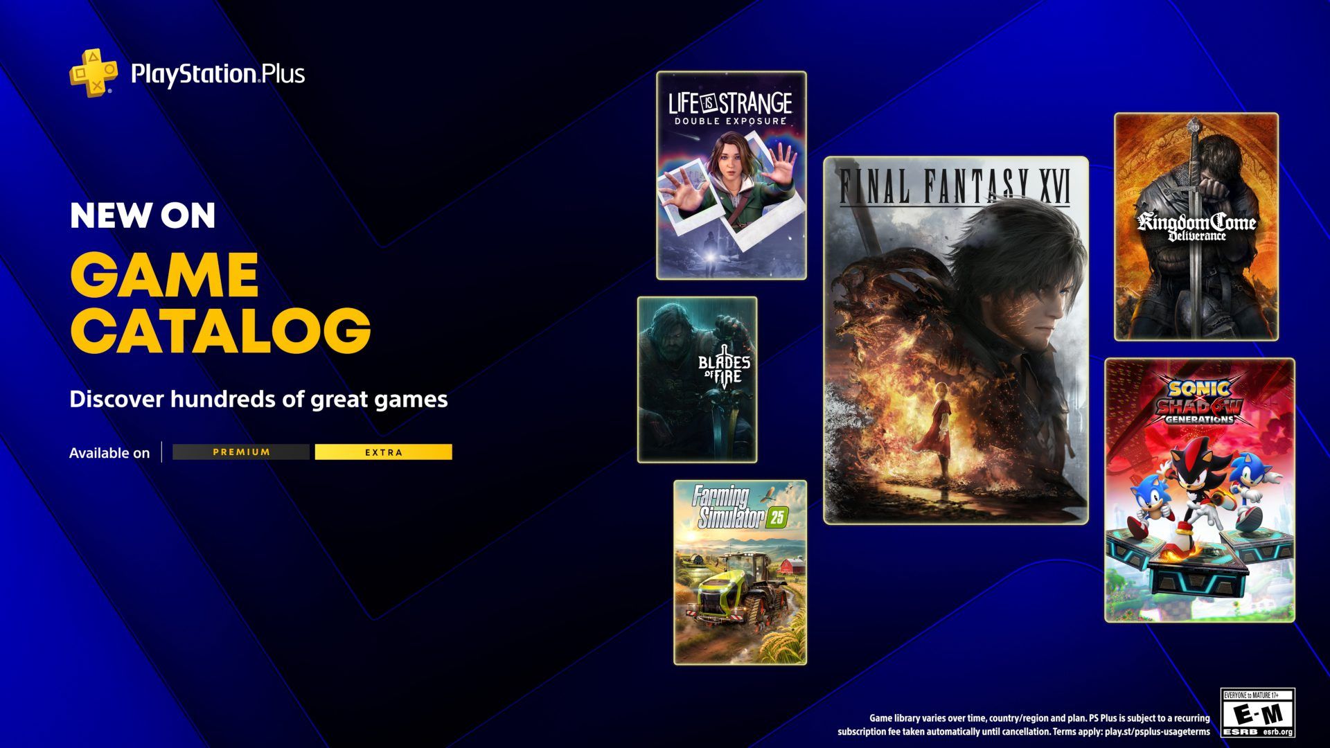 Oficjalna grafika PlayStation Plus June 2026 Game Catalog z Final Fantasy XVI i resztą czerwcowego lineupu.