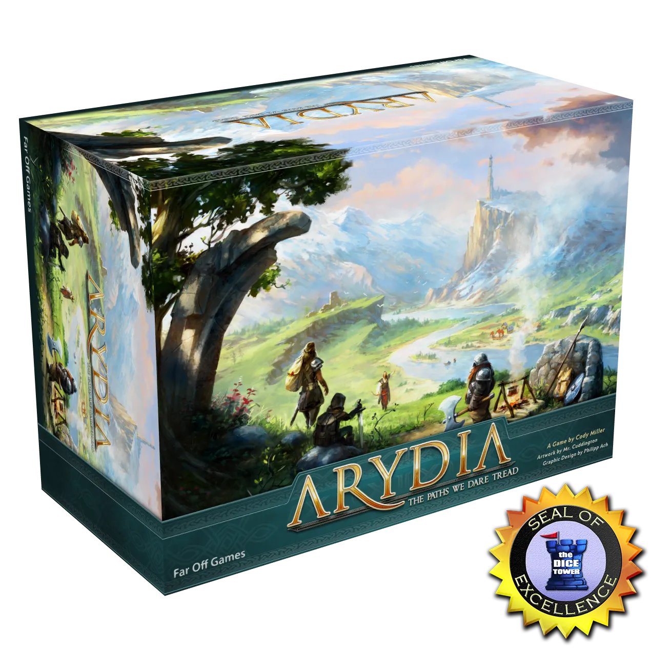 Official Arydia: The Paths We Dare Tread product image from Far Off Games used for GameGuideDog coverage of the 2025 Golden Geek nominees.