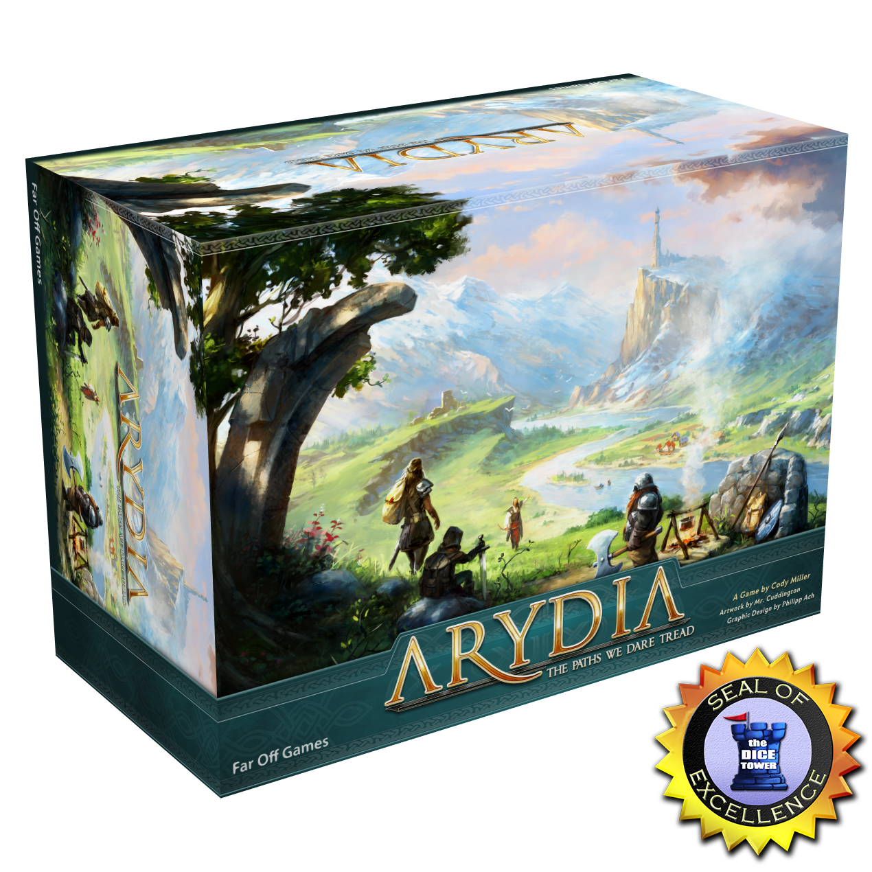 Official Arydia: The Paths We Dare Tread product image from Far Off Games used for GameGuideDog coverage of the 2025 Golden Geek nominees.