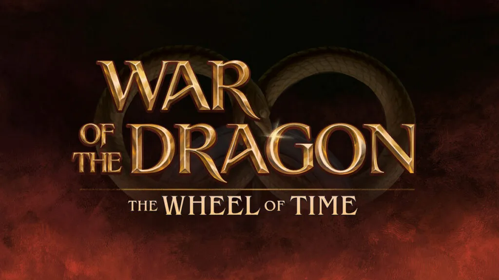 Official War of the Dragon: The Wheel of Time announcement art from Dire Wolf used in GameGuideDog coverage of the Kickstarter breakout.