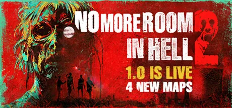 Official No More Room in Hell 2 Steam header art showing armed survivors facing a zombie horde.