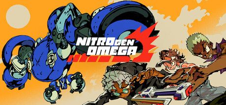 Official NITRO GEN OMEGA key art showing the anime-inspired mech tactics game from DESTINYbit.
