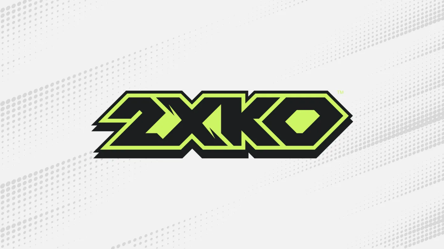 Oficjalny key art Riotu dla 2XKO z logo gry na tle stylizowanej grafiki fightera.