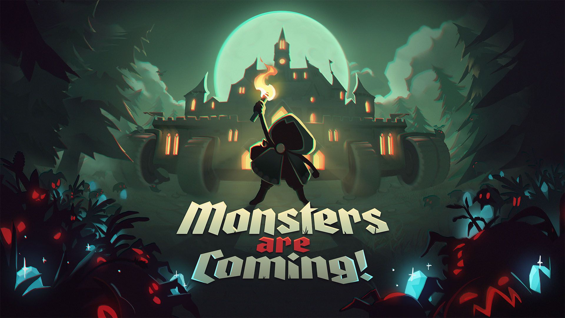 Official Monsters Are Coming screenshot showing the game’s moving city and combat systems.