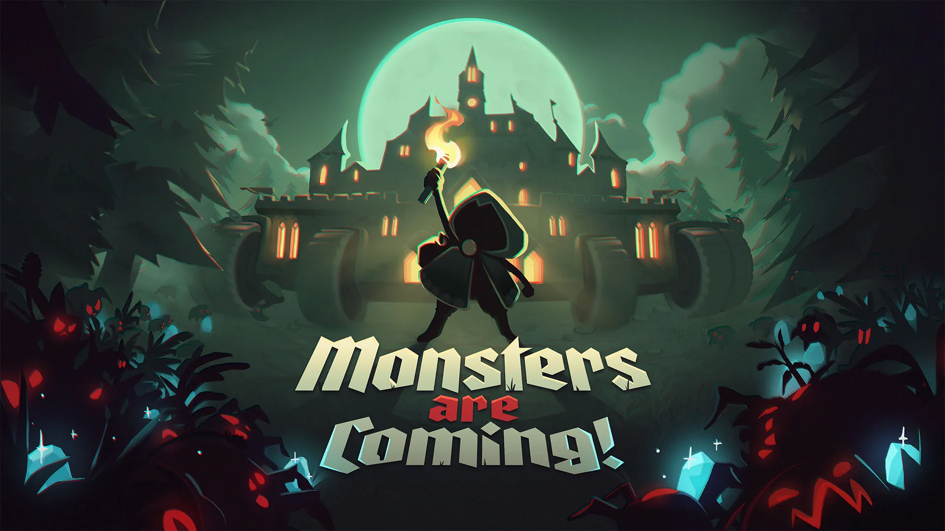 Official Monsters Are Coming screenshot showing the game’s moving city and combat systems.