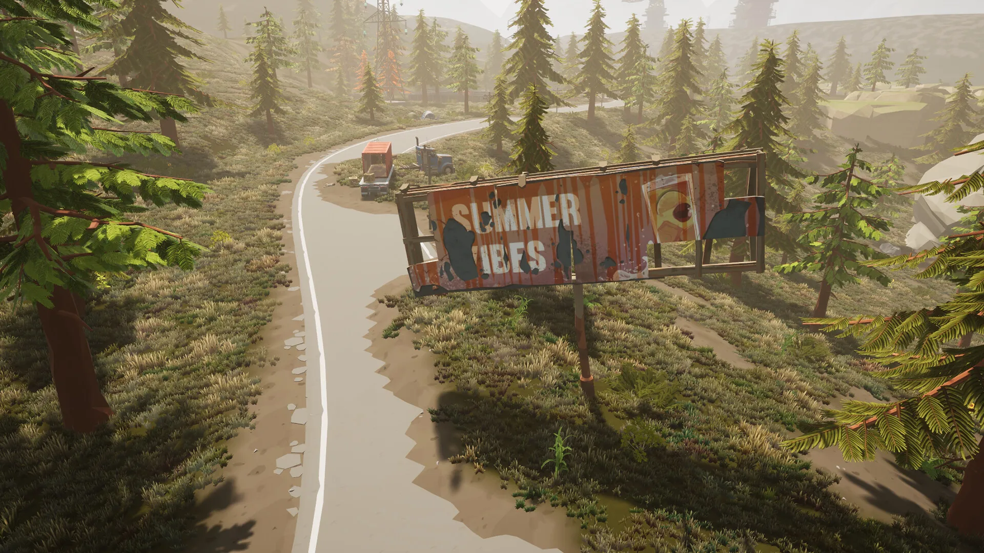 Official Not Quite Dead Steam screenshot showing the player character in a ruined outdoor survival environment.