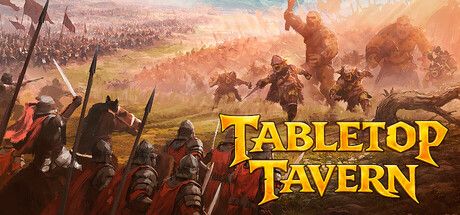 Official Tabletop Tavern Steam header art showing miniature-style fantasy units gathered around a tabletop battle scene.