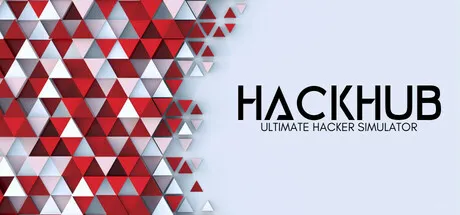 Official HackHub header art showing the game's dark hacker-themed interface and neon-green branding.