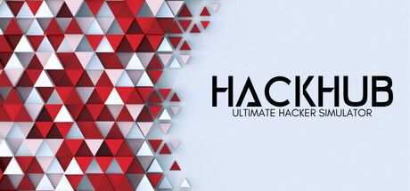 Official HackHub header art showing the game's dark hacker-themed interface and neon-green branding.