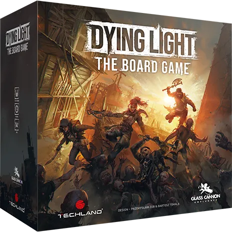 Official Dying Light: The Board Game box art from Glass Cannon Unplugged used in GameGuideDog coverage of the late-pledge window.