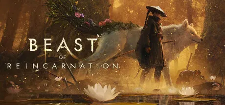 Official Beast of Reincarnation Steam header art showing Emma and Koo in the game's post-apocalyptic key art.