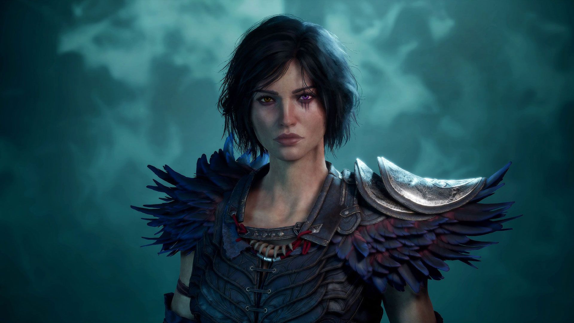 Official Warlock: Dungeons & Dragons image from Xbox Wire showing Kaatri using magic in a dark fantasy fight.