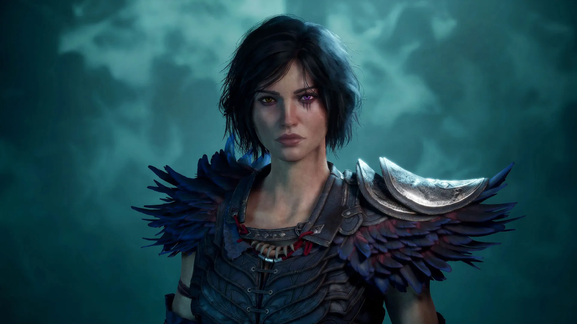Official Warlock: Dungeons & Dragons image from Xbox Wire showing Kaatri using magic in a dark fantasy fight.