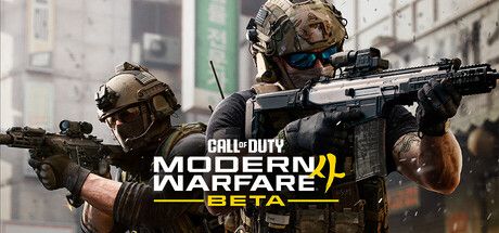 Official Call of Duty Modern Warfare 4 beta header art from Steam showing the game title and operators.
