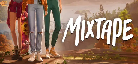 Official Mixtape key art from Steam showing the game's stylized coming-of-age road-trip presentation.