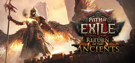 Official Path of Exile 2 Steam header art showing armored heroes and monsters in a dark fantasy battle scene.