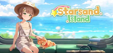 Official Starsand Island Steam header art showing the island-life key art from the store page.