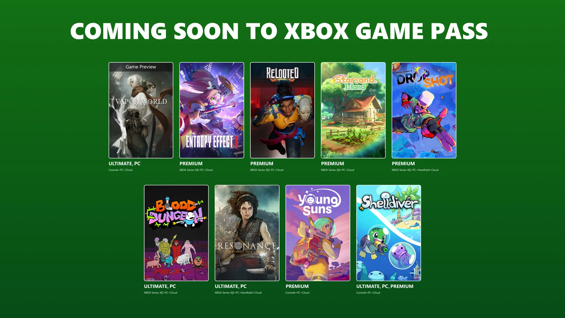 Official Xbox artwork for the August 2026 Game Pass Wave 2 lineup update.
