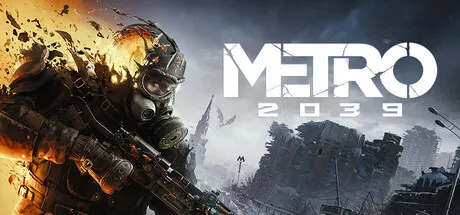 Official Metro 2039 Steam header art showing the Stranger in the ruined remains of post-apocalyptic Moscow.