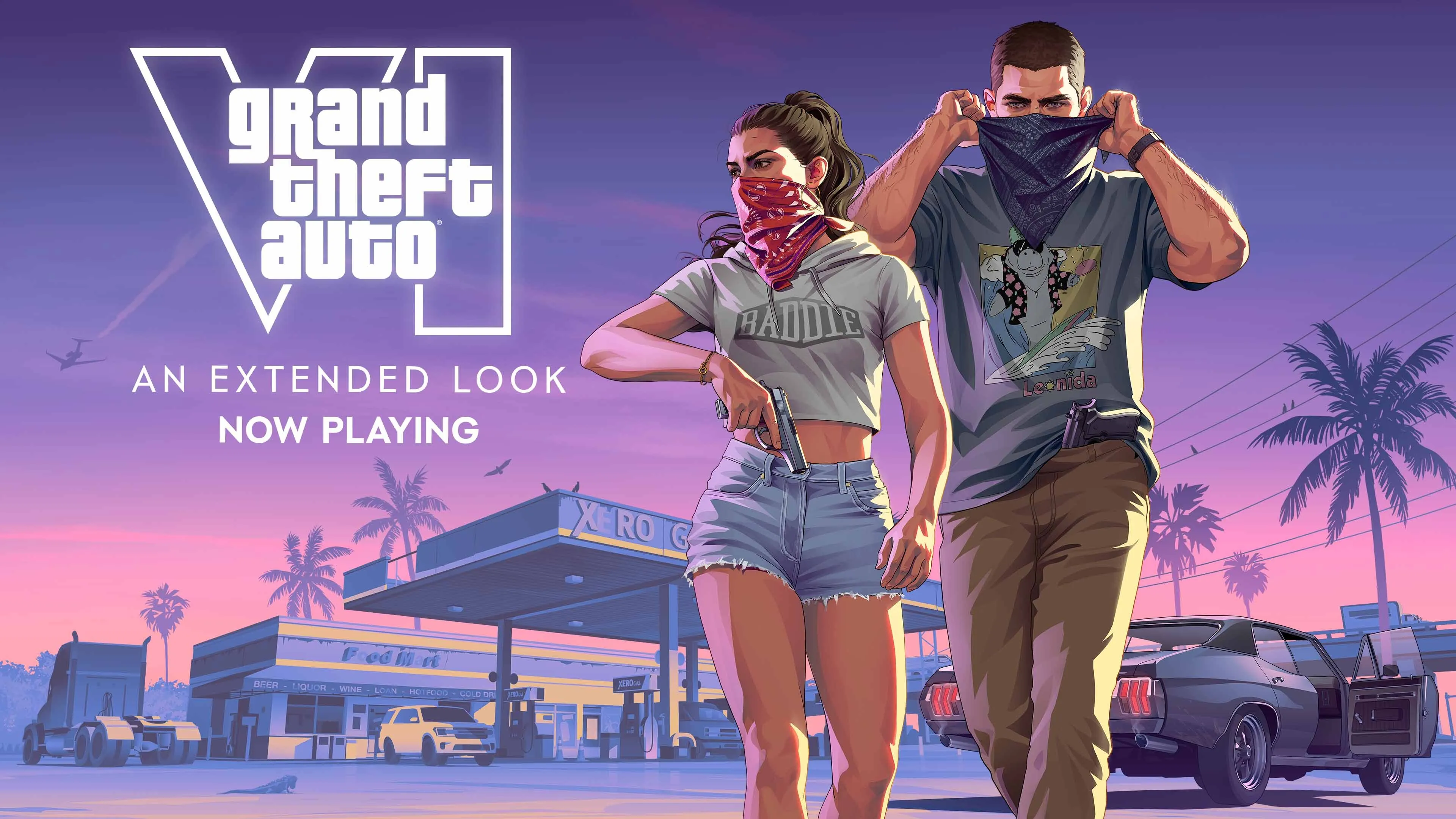 Official Grand Theft Auto VI image from Rockstar's August 27 Now Playing page.