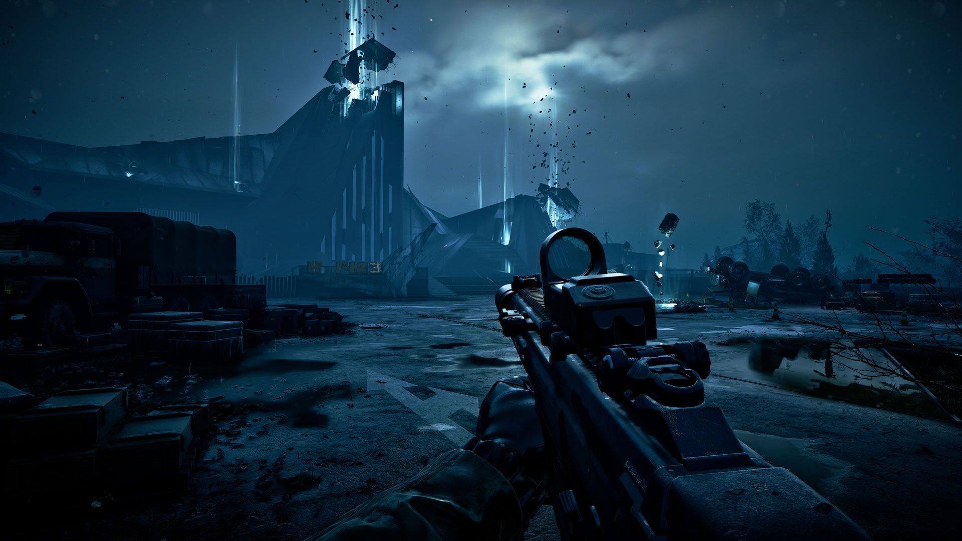 Official STALKER 2: Cost of Hope screenshot showing one of the expansion environments revealed by Xbox.