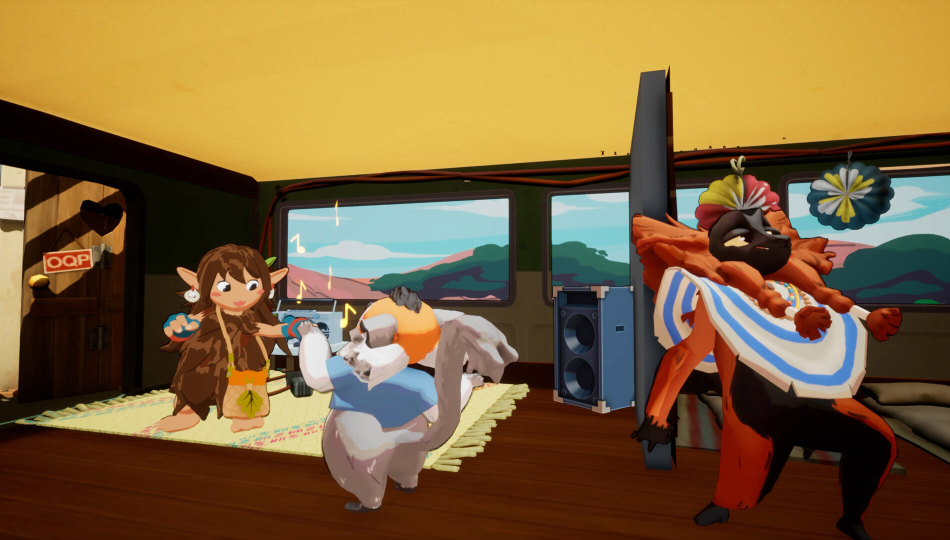 Official Kalanoro image showing the taxi-brousse home-base system and road-trip framing.