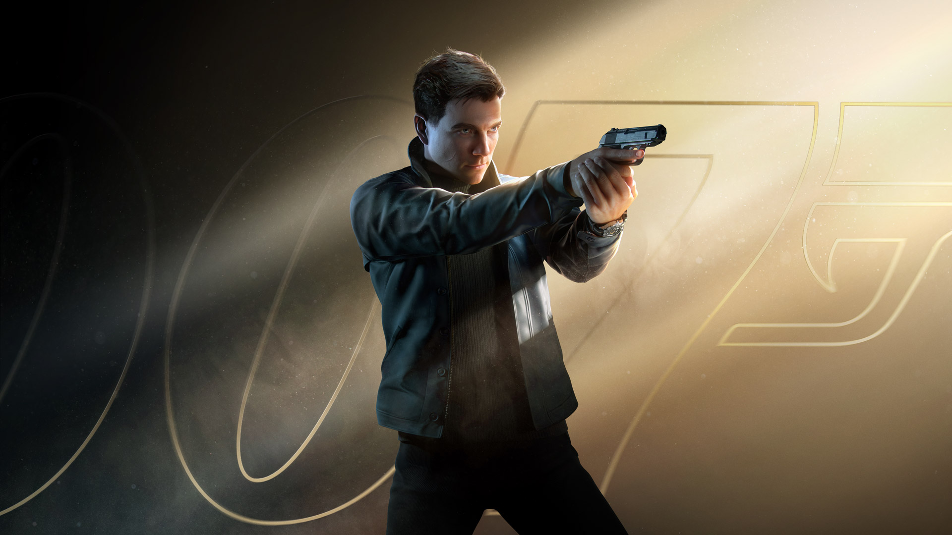 Official 007: First Light key art from IO Interactive showing Bond in action for the game's spy-thriller setup.