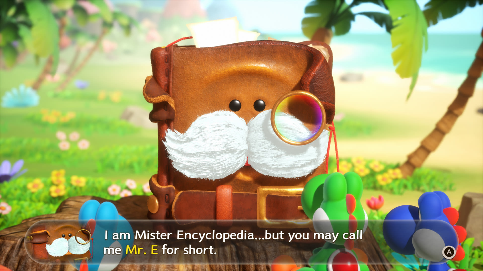 Official Yoshi and the Mysterious Book gallery image from Nintendo showing the game’s storybook-style world.