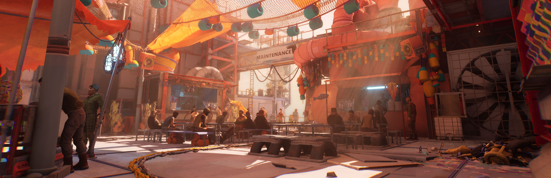 Official Tides of Tomorrow screenshot showing one of the game’s floating island environments.