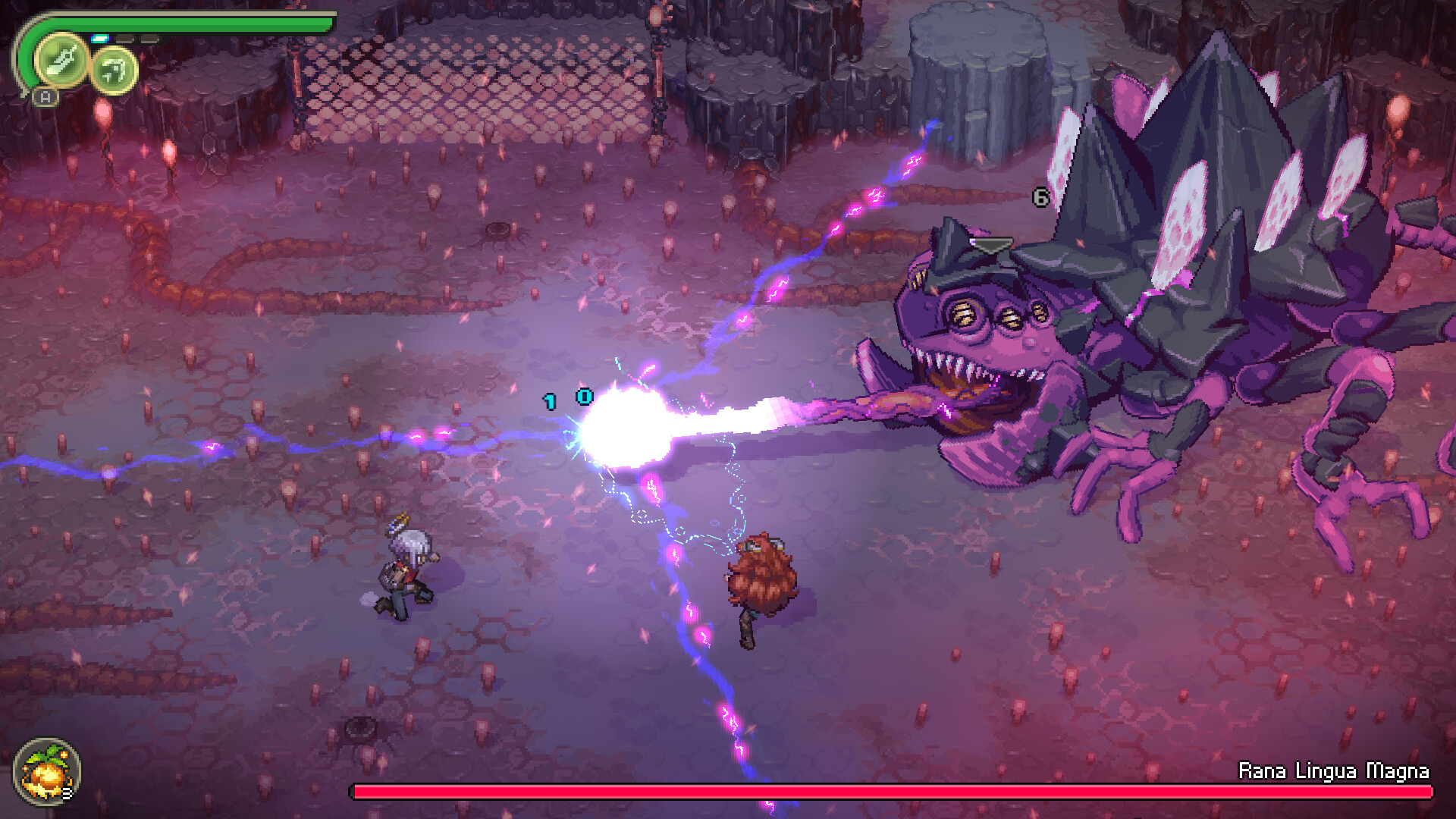 Alabaster Dawn screenshot focused on enemy encounters and environmental detail.