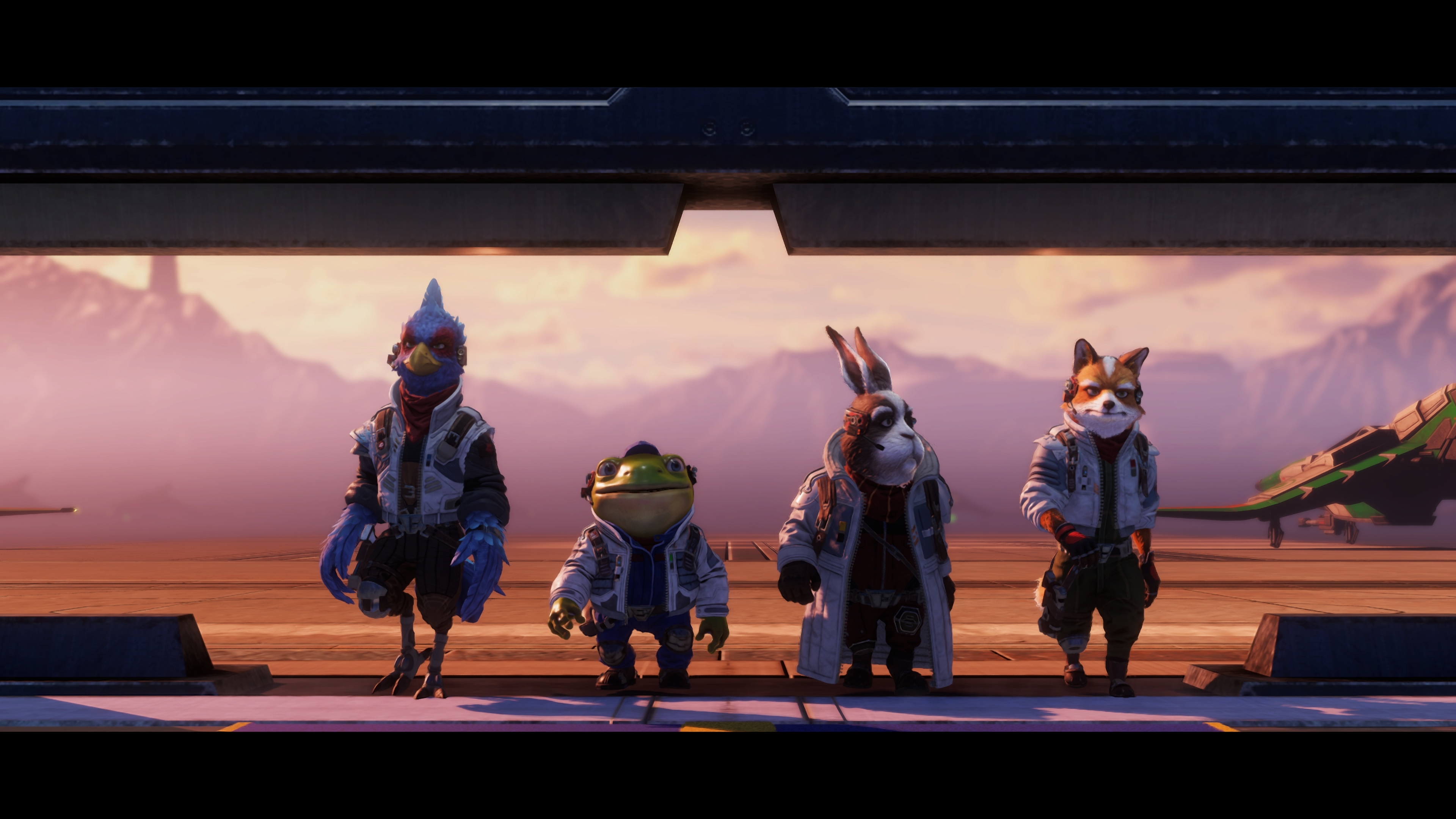 Official Nintendo Star Fox screenshot showing the game's revamped cinematic presentation on Switch 2.