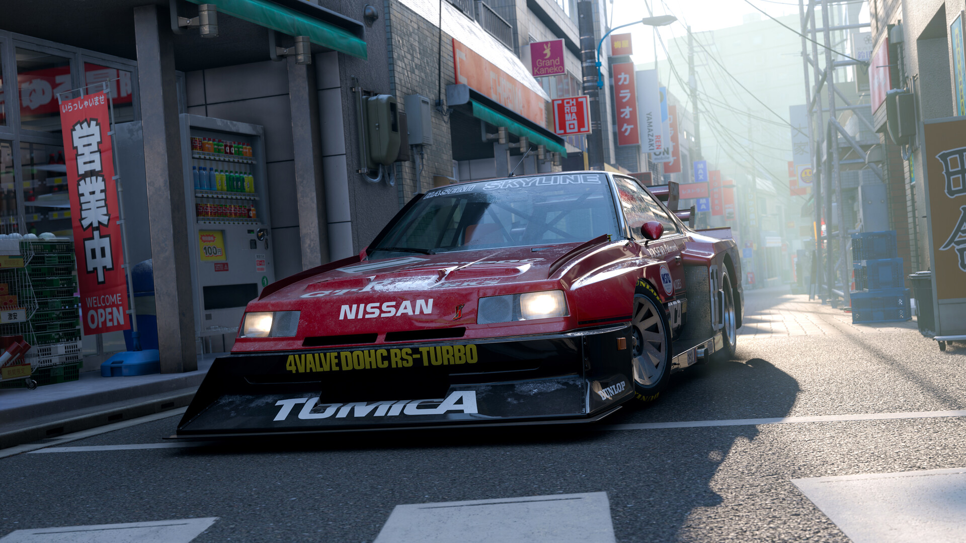 Official Forza Horizon 6 Steam screenshot showing cars racing through an urban district in Tokyo.